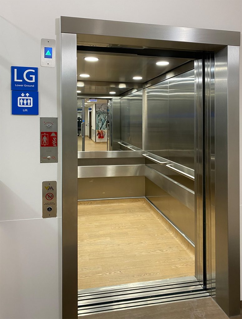 Elevator equipped with evacuation technology from epic power lifts.